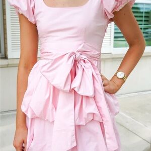 Elegant Pink Mini Dress